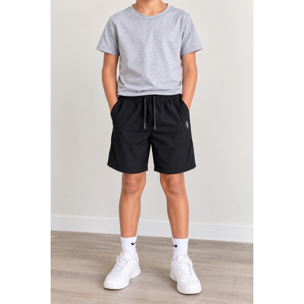 UNRL Boys Black Athletic Performance Shorts Size Youth M